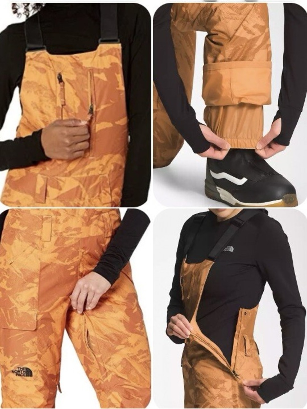 The North Face Limited Edition Freedom Insulated Ski Snow Bib Overalls - Topaz - Picture 2 of 11
